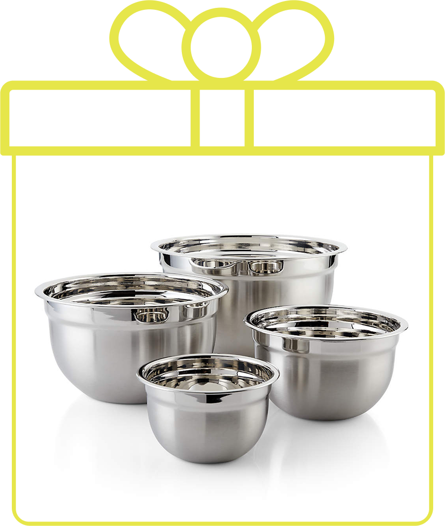 4-Piece Stainless Steel Bowls
